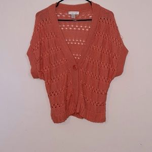 Coral cardigan
